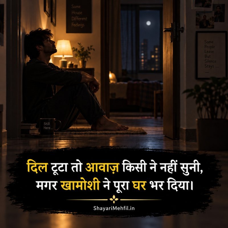 Broken heart sad shayari