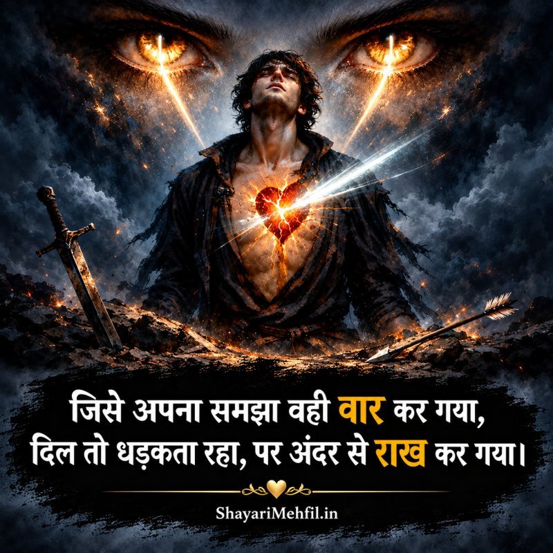 Broken Heart Sad Shayari Image