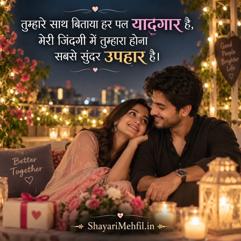 गर्लफ्रेंड के लिए प्यार भरी शायरी