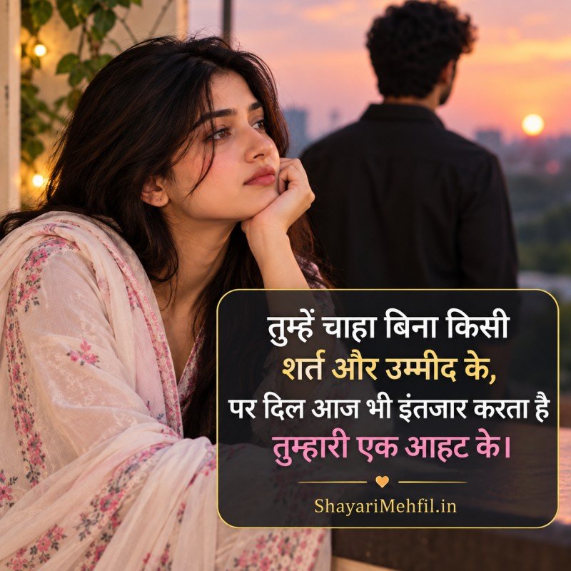 One Side Love Shayari in Hindi