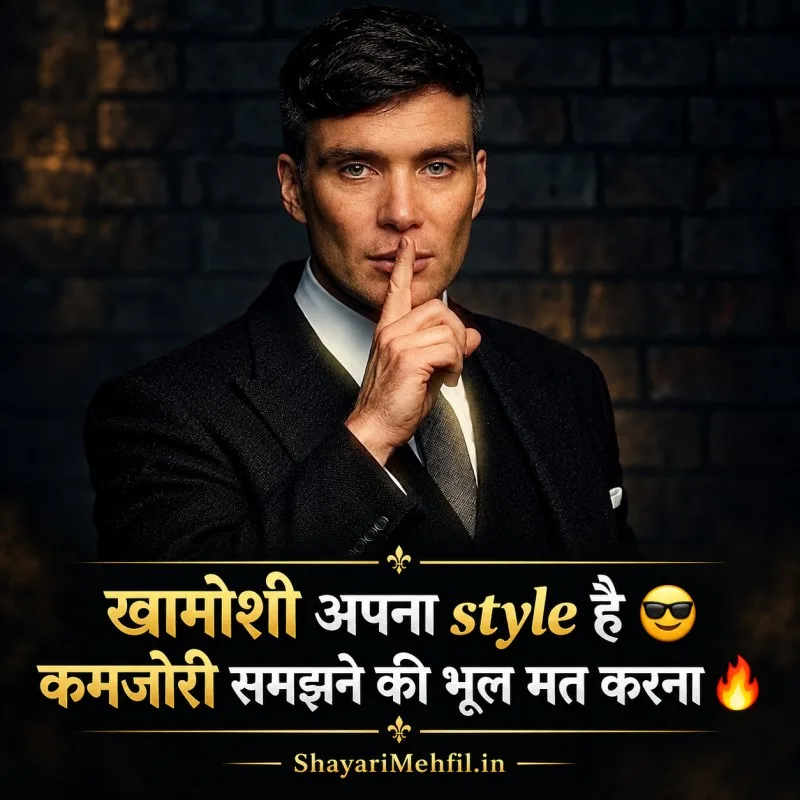 Hindi Attitude Shayari with Emoji