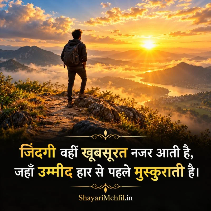 2 Line Life Shayari Image in Hindi