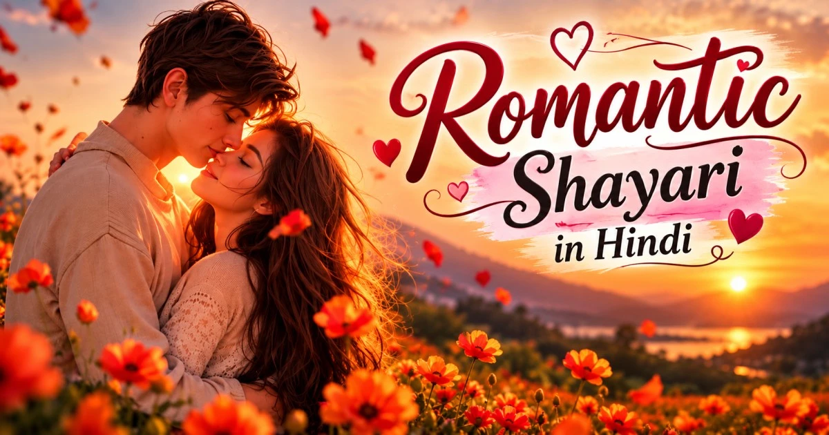 Beautiful Romantic Shayari in Hindi for Love