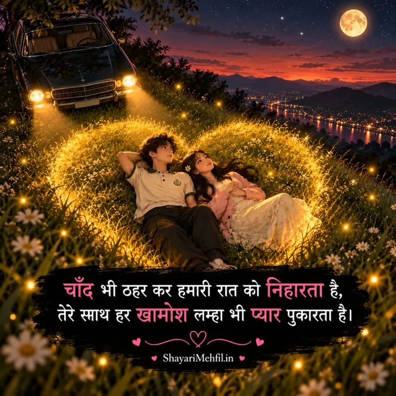 Romantic Shayari Image for WhatsApp