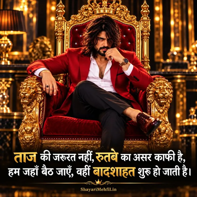 Royal Attitude Shayari for WhatsApp