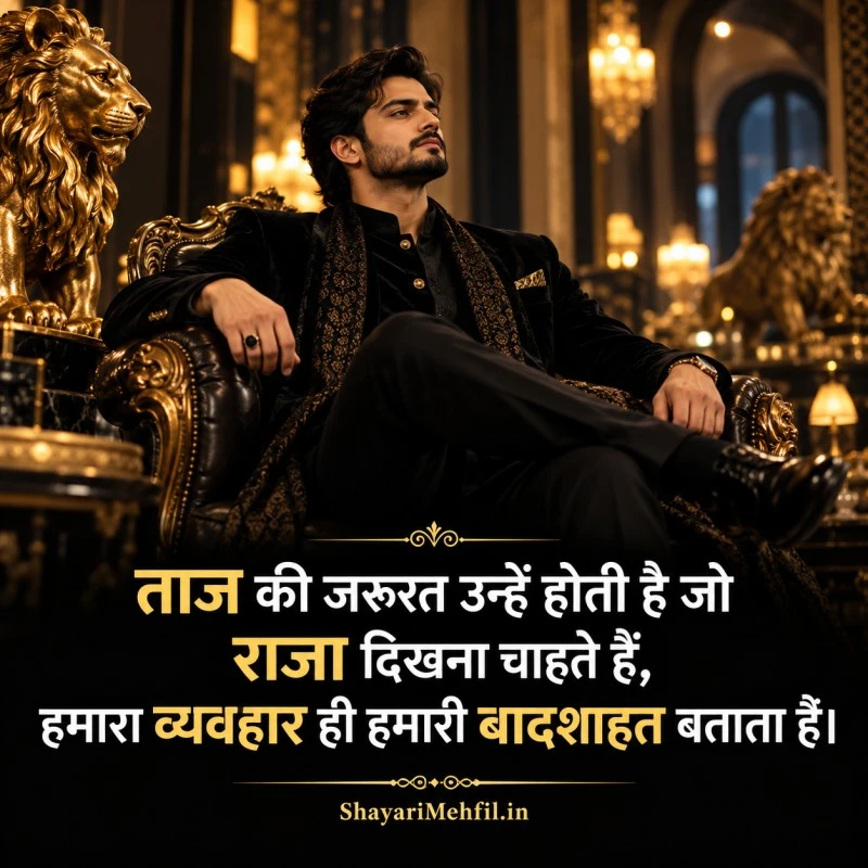 2 Line Royal Attitude Shayari
